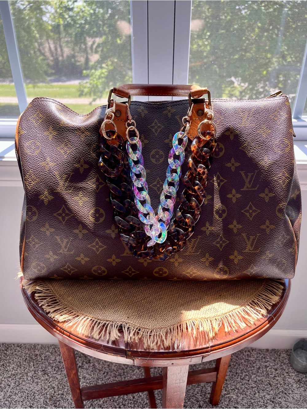 Vintage Louis Vuitton Monogram Speedy 35 Handbag